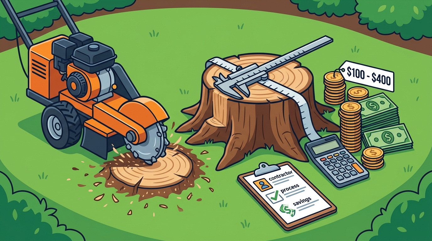 Stump Grinding Cost Guide: 2026 Pricing, Process & Savings
