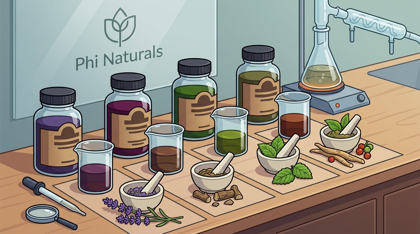 Herbal Extracts for Relaxation Without Sedation