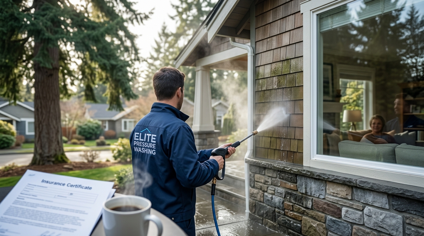 Value of a Fully Insured House Wash in Portland Washington