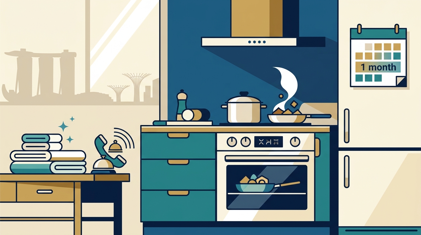 Where to Stay in Singapore for a Month with a Full Kitchen and 2