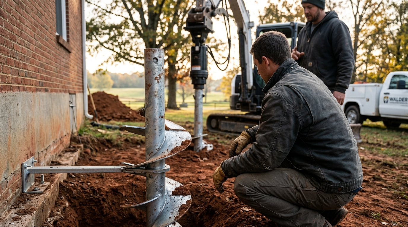 Where to Buy Helical Piers for Foundation Repair in Virginia