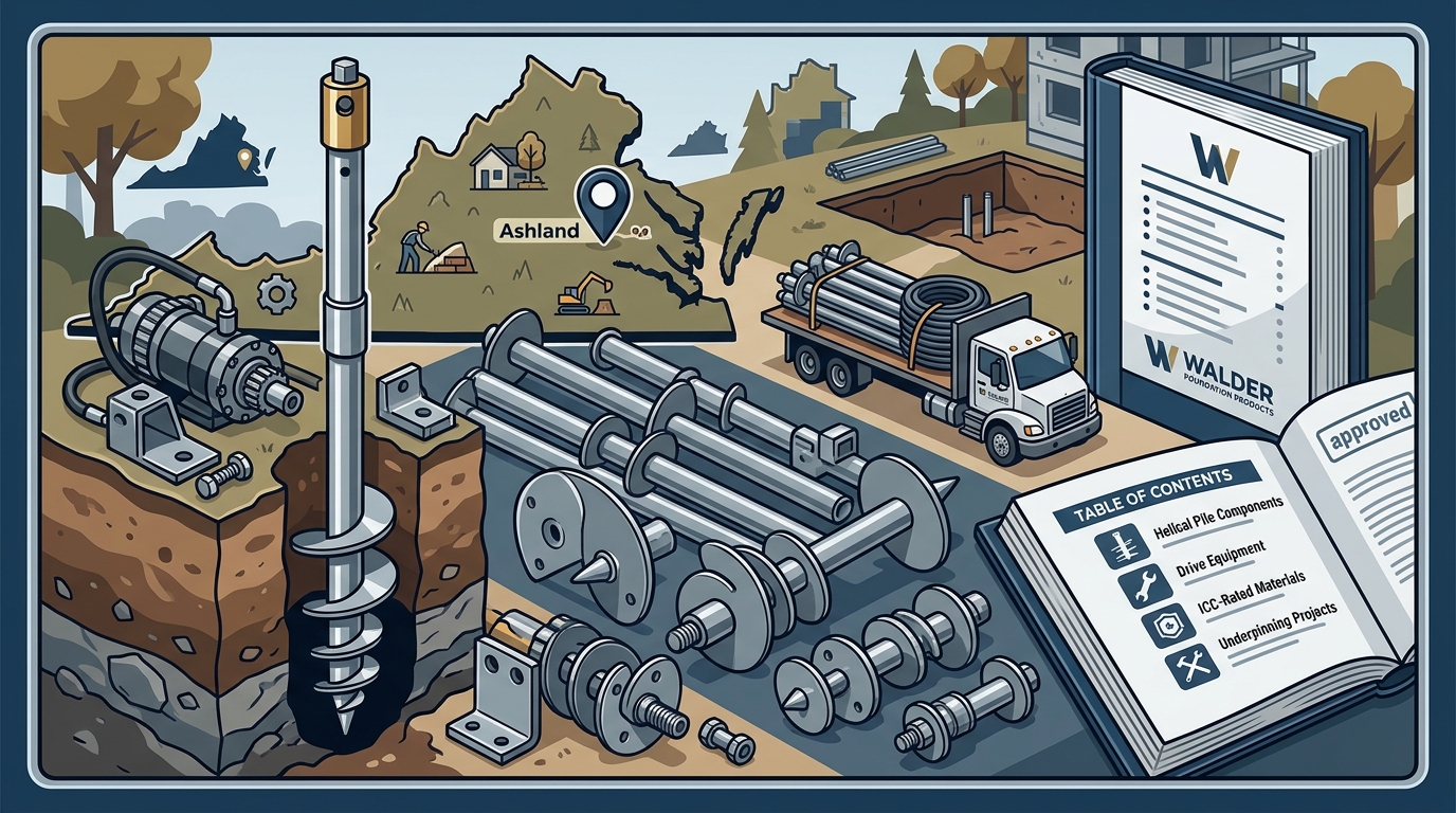 Where to Buy Helical Piers for Foundation Repair in Virginia