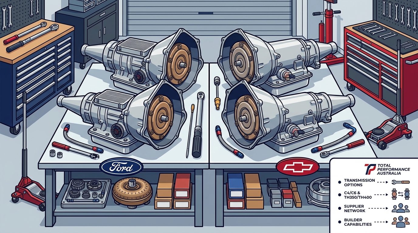 Racing Transmissions for Ford and Chevy Builds in Australia