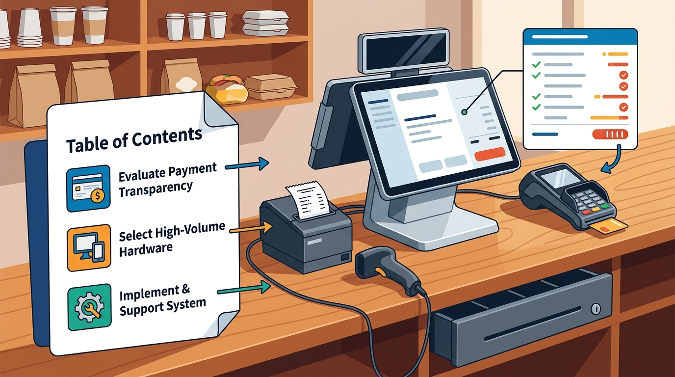 Quick-Service POS Hardware with Transparent Payment Options in 2