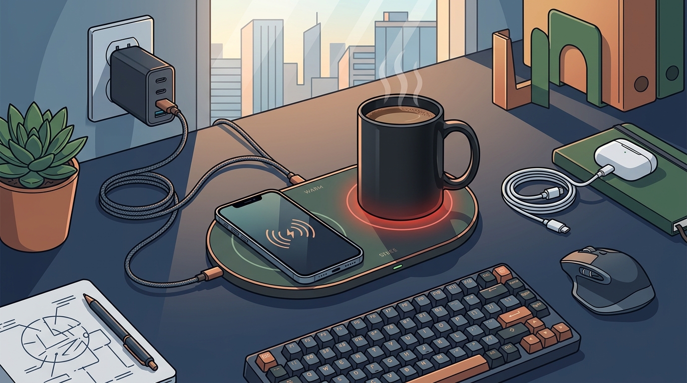 Best Wireless Charging Mug Warmer Combos for Office Desks in 202