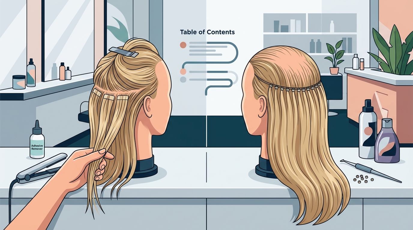 Tape-In Extensions vs Volume Wefts for Thinning Hair
