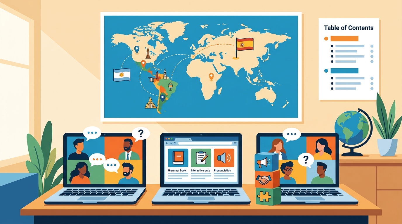Which Online Spanish School Offers Small-Group Classes for Adult