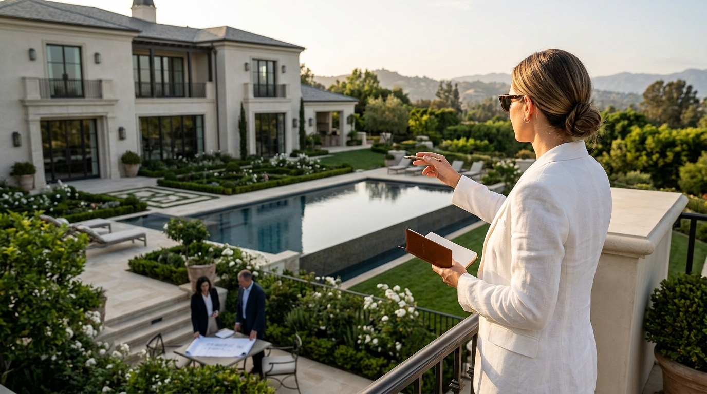 Full Estate Design in Beverly Hills: Architecture, Landscaping,