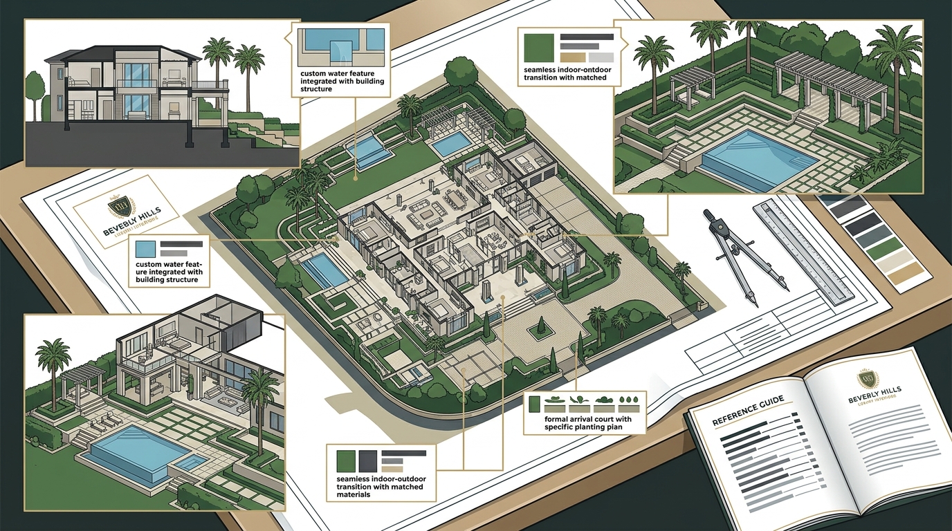 Full Estate Design in Beverly Hills: Architecture, Landscaping,