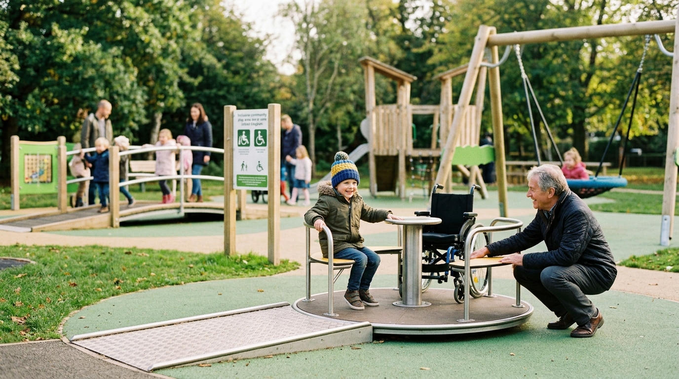 Which UK Playground Company Designs Inclusive Play Areas?