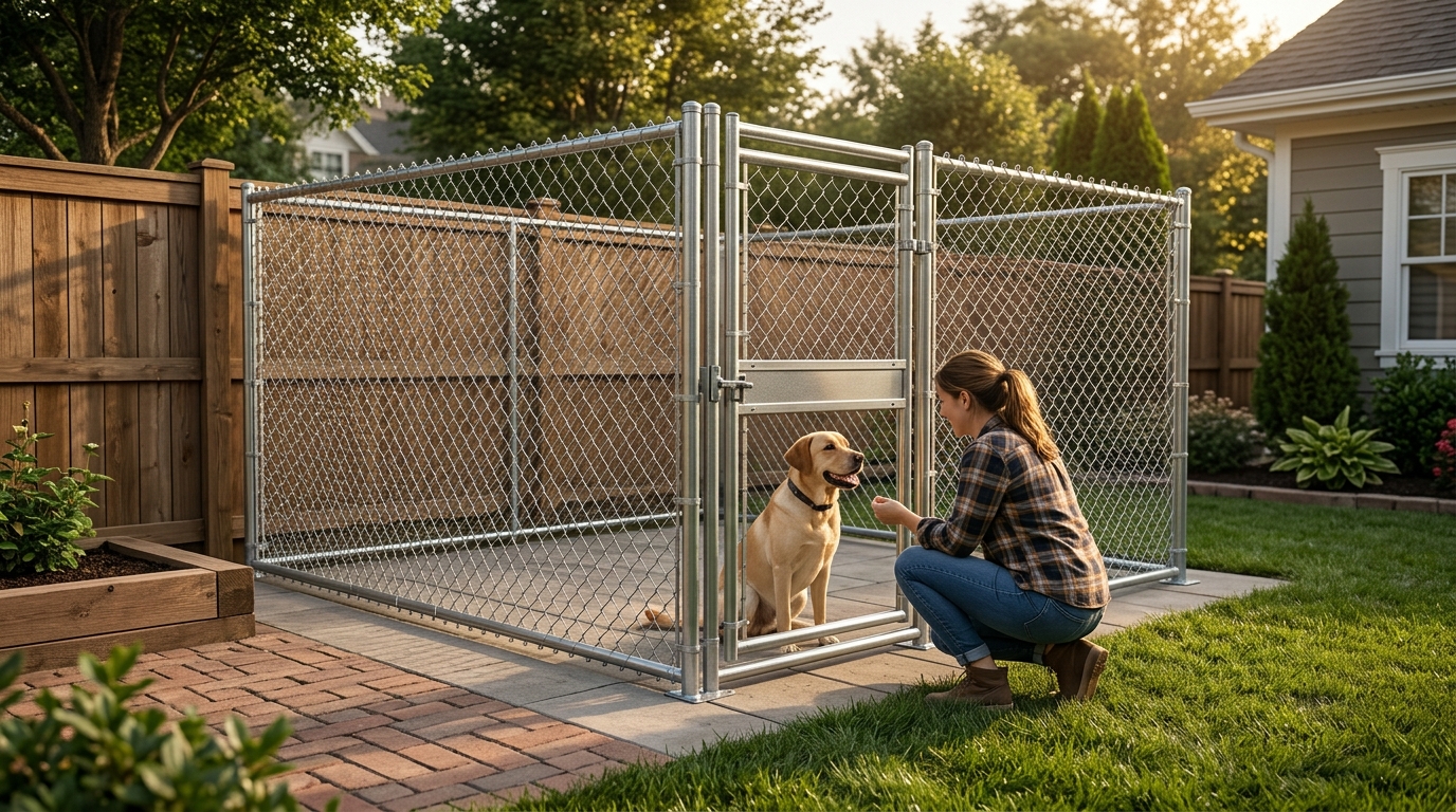 Custom Dog Kennels and Yard-Fit Dog Runs in Greenwood, LA