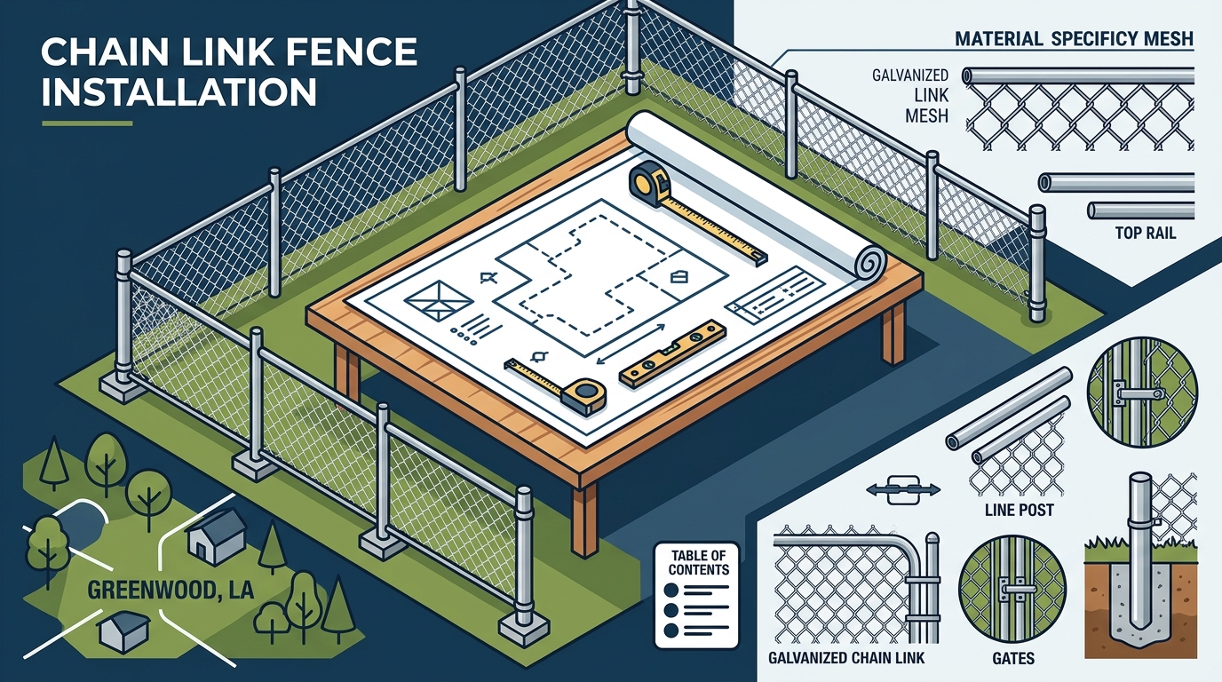 Chain Link Fence Installation in Greenwood, LA: A 2026 Guide