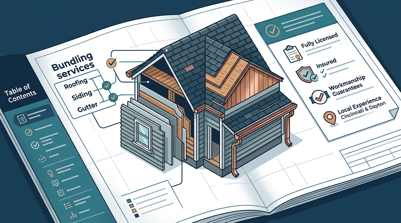 Cincinnati Roofing, Siding, and Gutter Contractor Guide