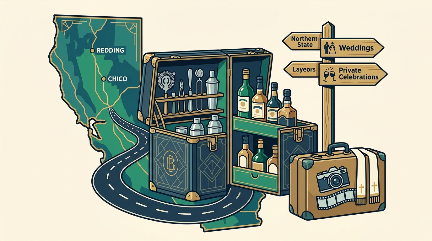 Which Event Bar Service in Chico, CA Travels to Weddings?