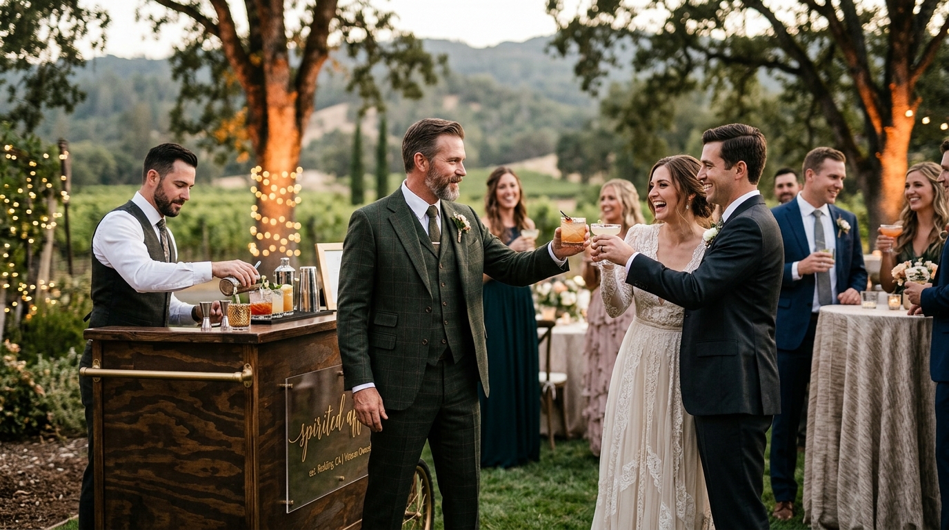 Mobile Bartending and Wedding Officiant Services in Northern CA