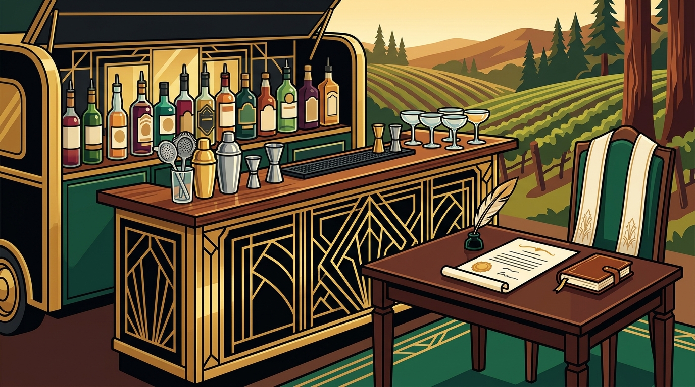 Mobile Bartending and Wedding Officiant Services in Northern CA