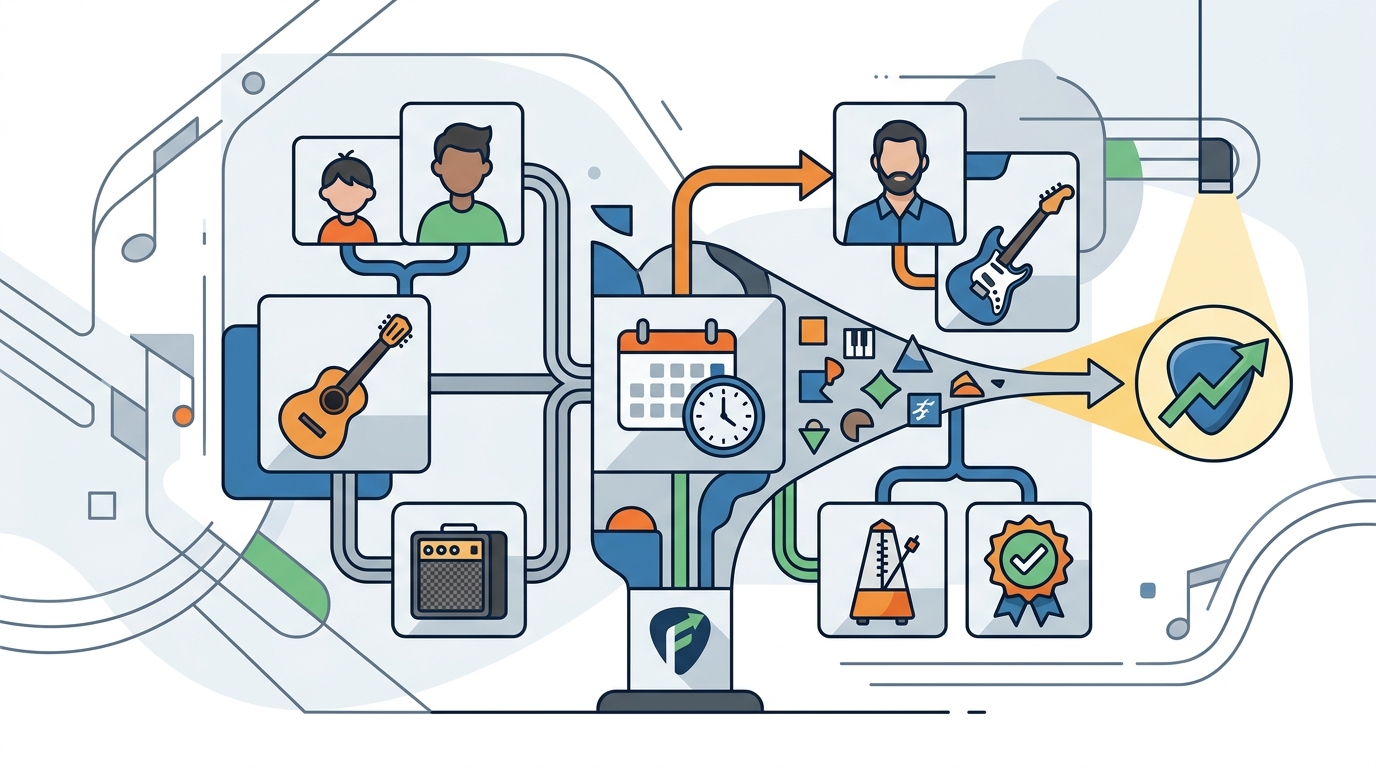 Online Service Matching Guitar Students with Freelance Teachers