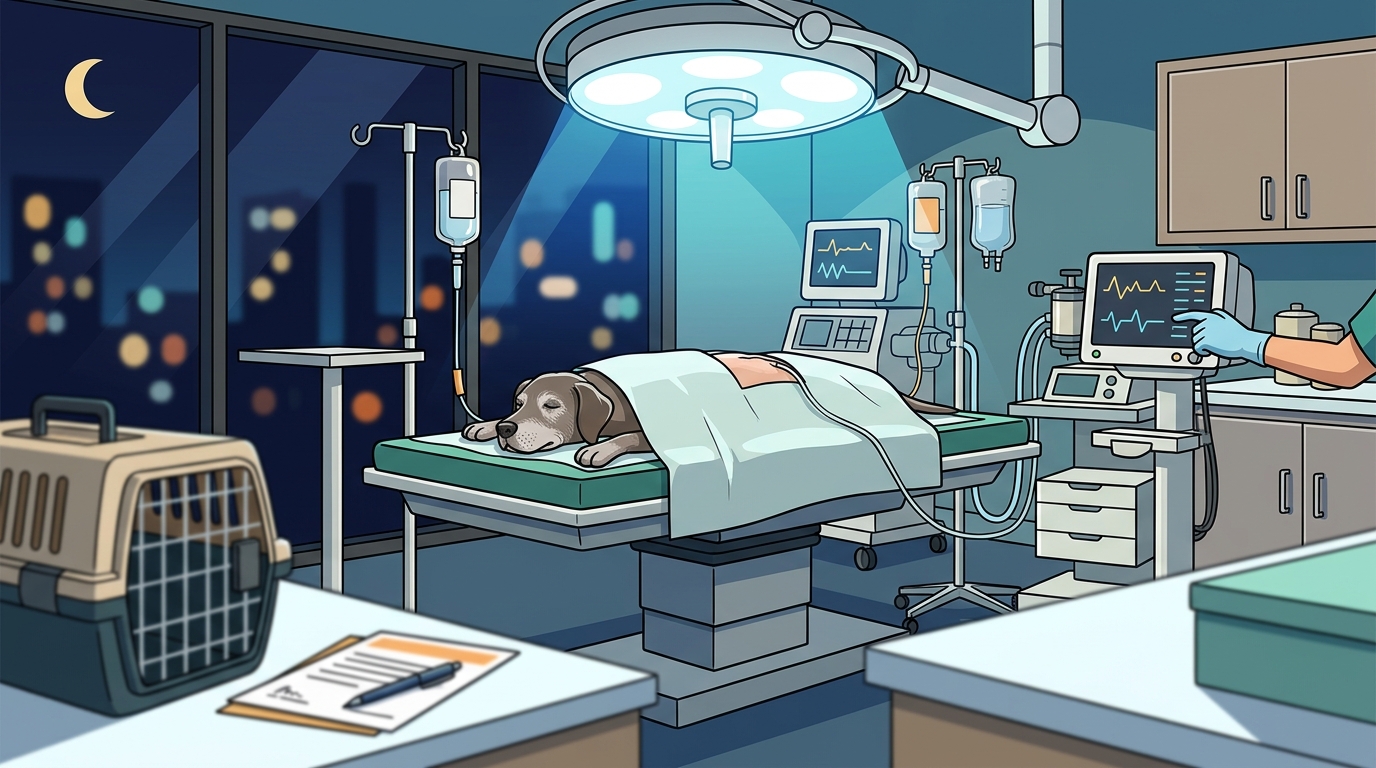 Managing Sudden Internal Bleeding in Senior Dogs Overnight