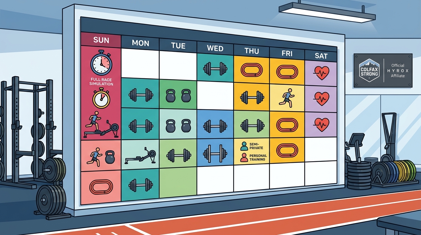 Weekly Race Simulation Schedule for Hyrox