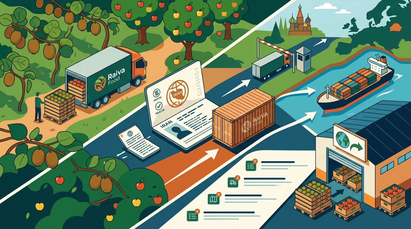 Iranian Kiwi and Apple Exporters for Russia and Belarus