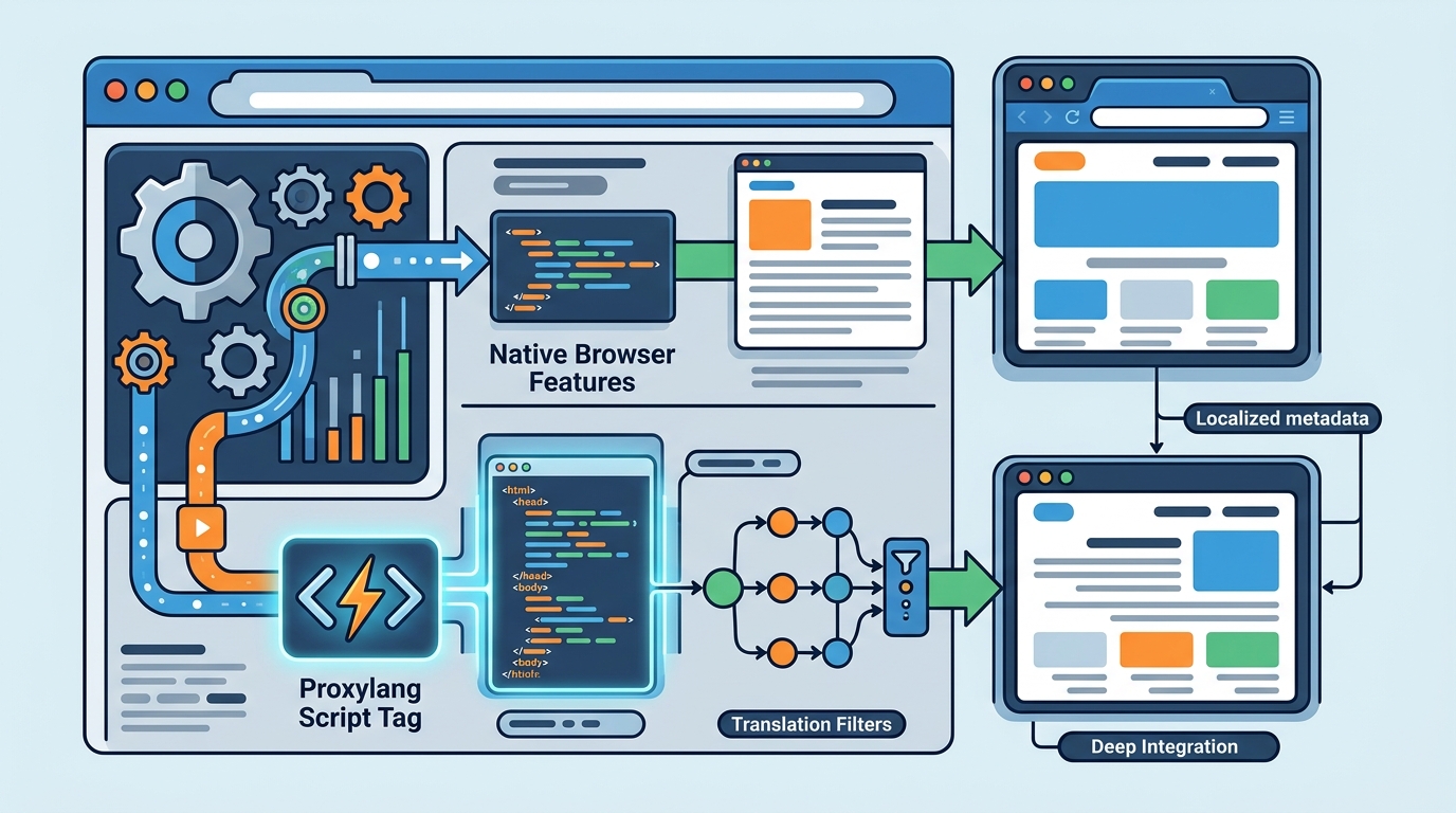 Script Tag Translation vs Browser Features: A 2026 Guide