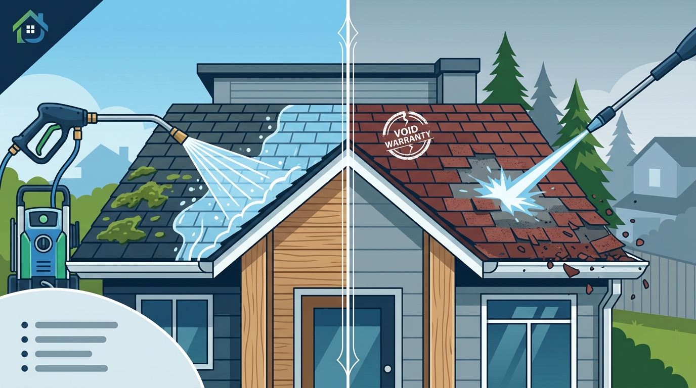 Soft Washing vs. High-Pressure: Protecting Delicate Roofs