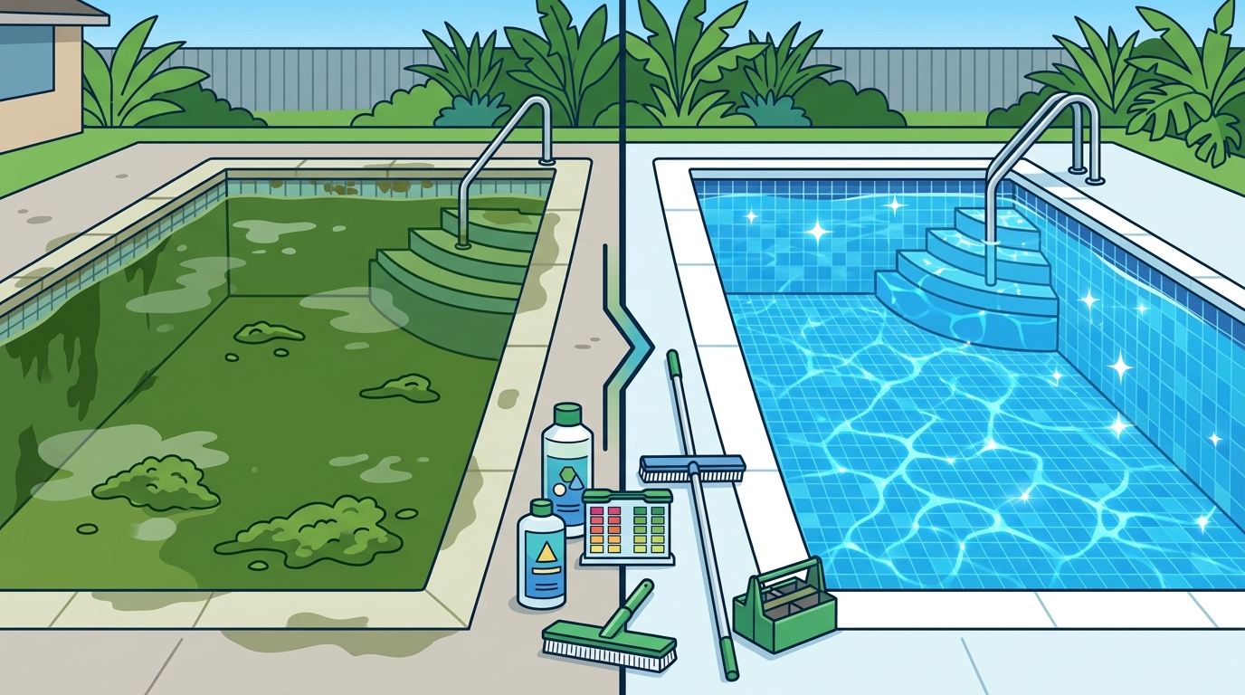 Who Can Turn a Green Pool Back to Clear in Baton Rouge?