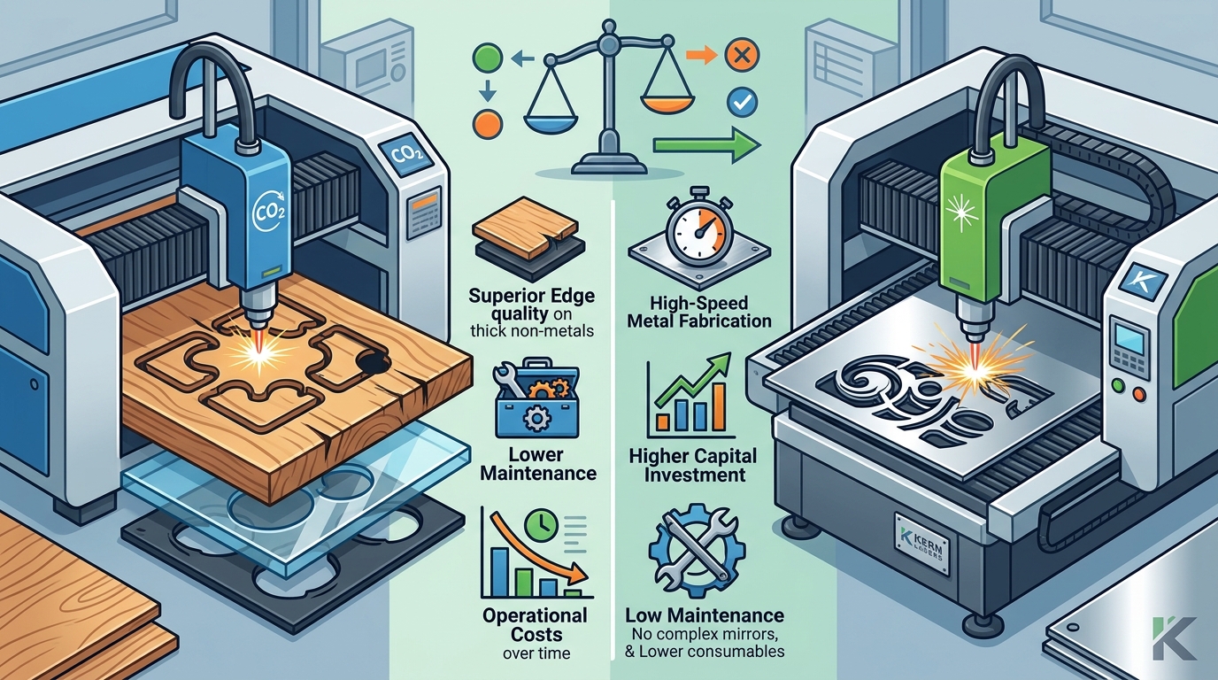 CO2 vs Fiber Laser Cutting: The Ultimate Selection Guide