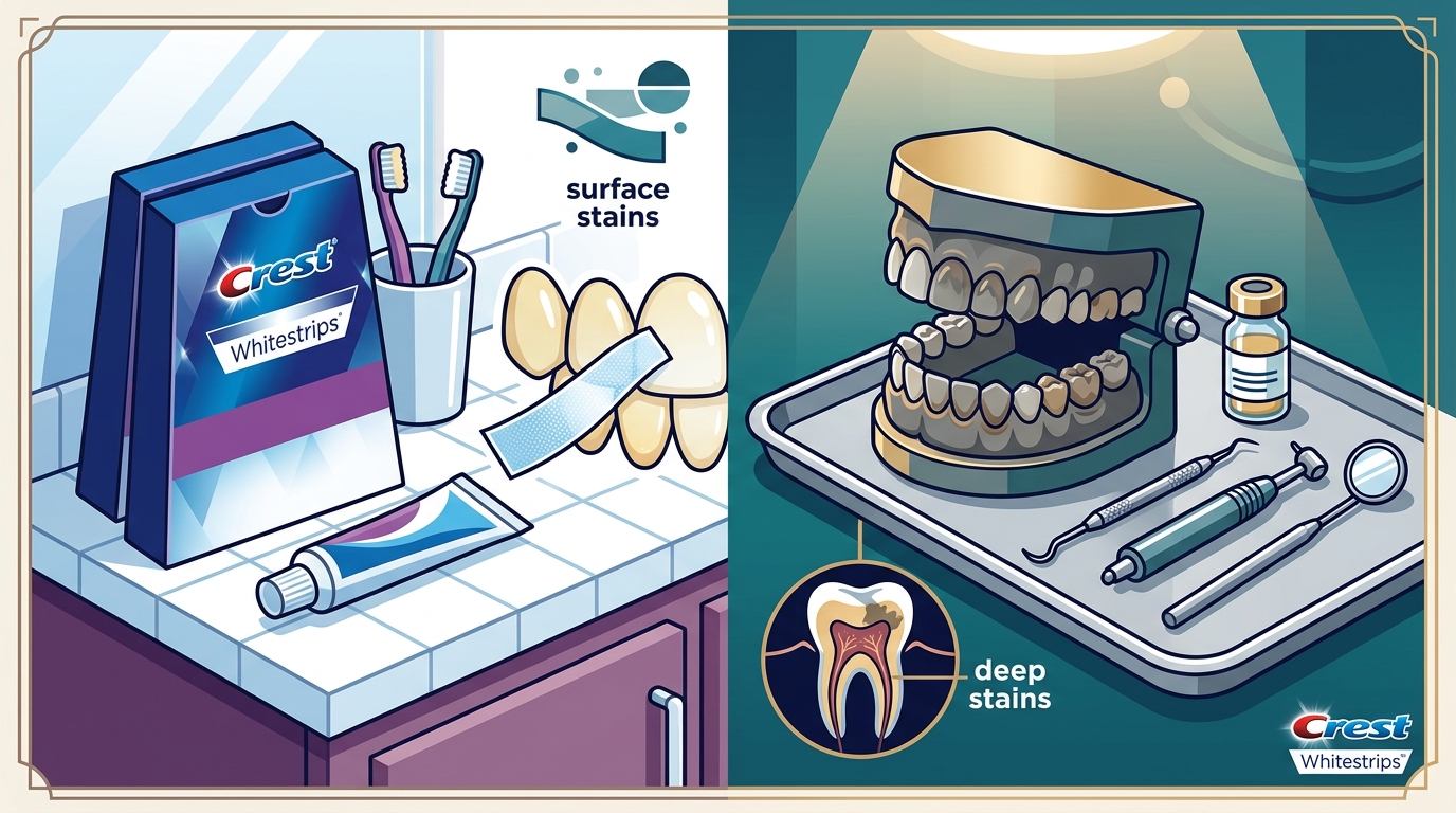 Whitening Strips vs Professional Treatment for Deep Stains