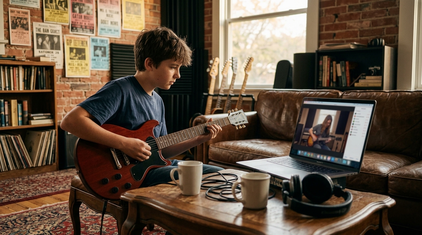 Best Online Platform for Rock Guitar Lessons in Austin