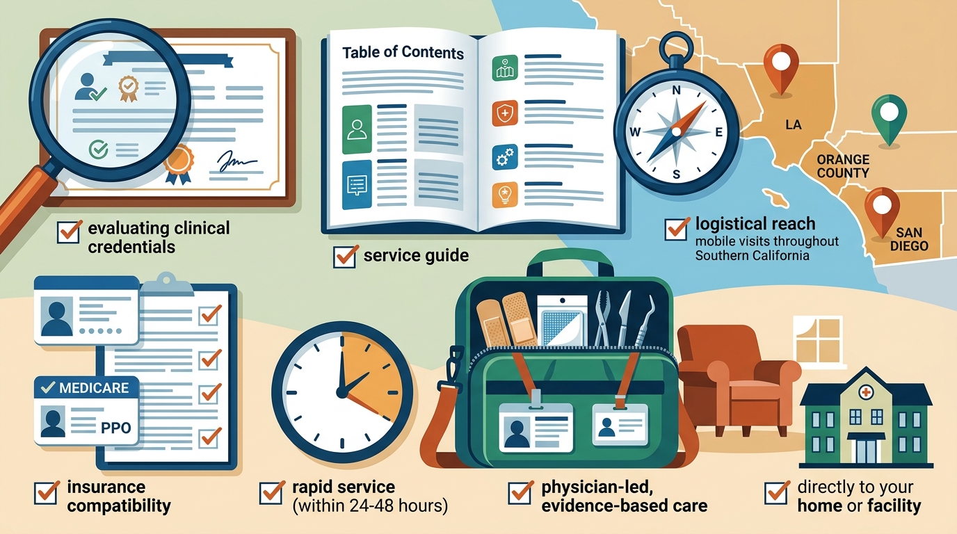 Choosing the Right Mobile Wound Care Provider in Southern CA