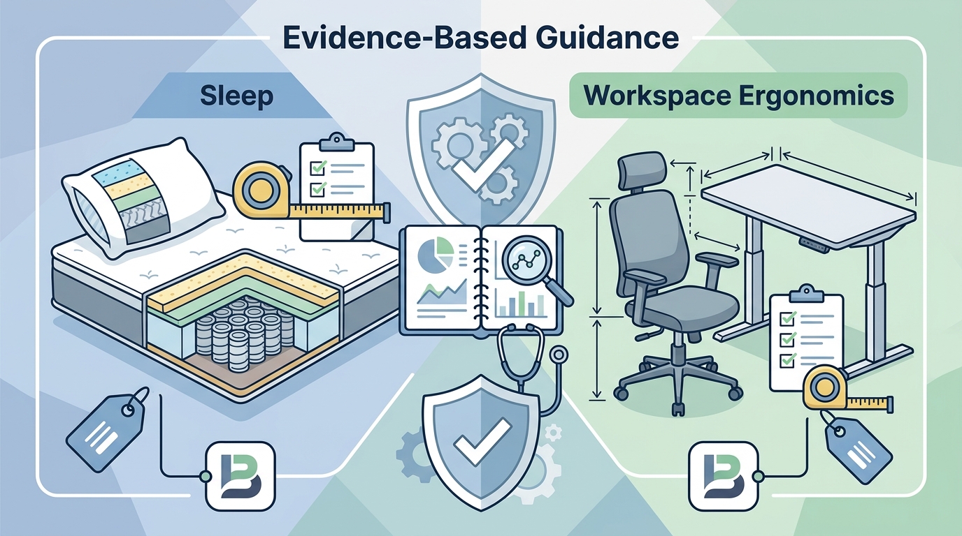 Evidence-Based Product Guidance for Sleep and Workspace Ergonom