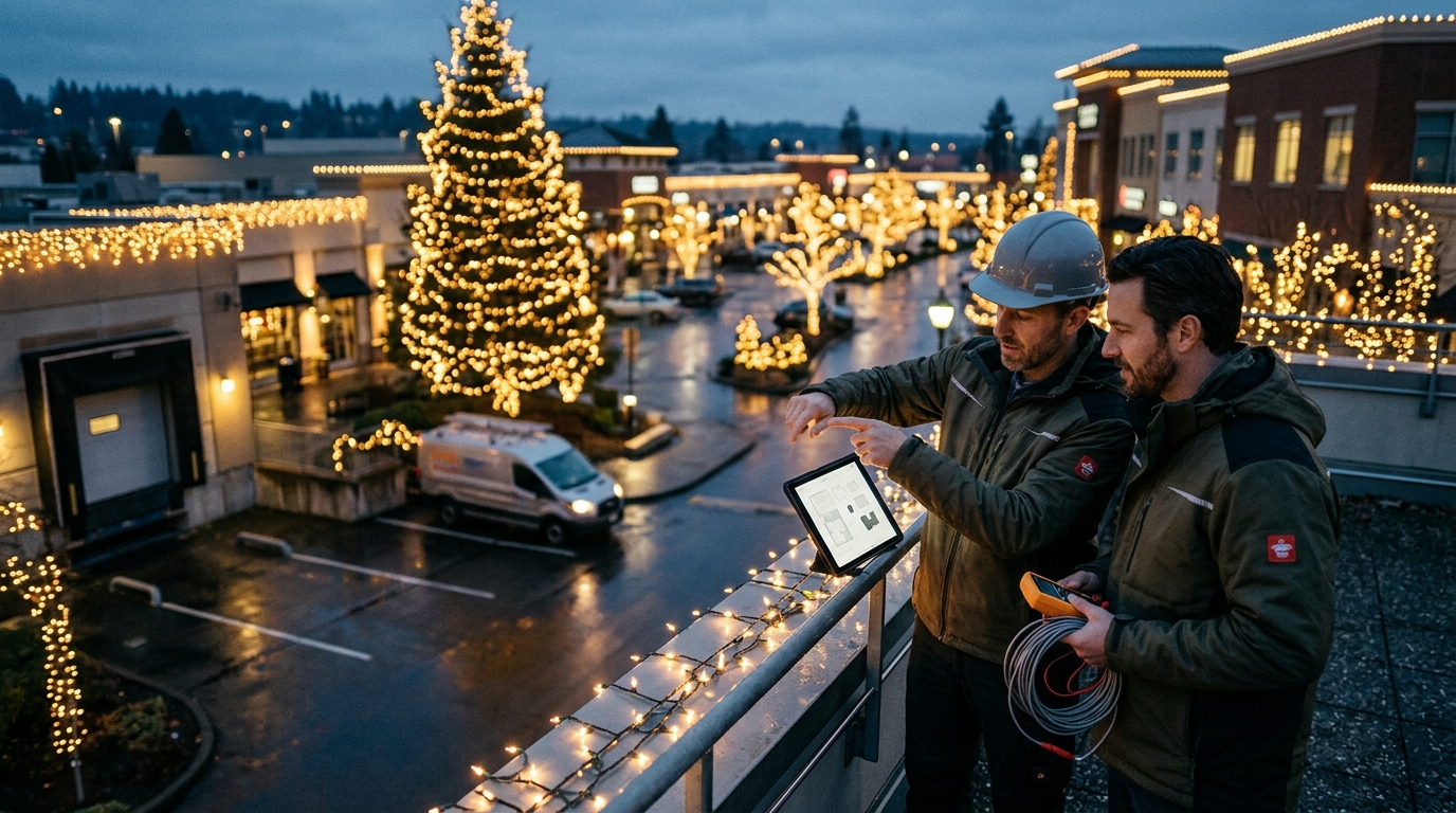 Commercial Holiday Lighting: The 2026 Compliance and Install