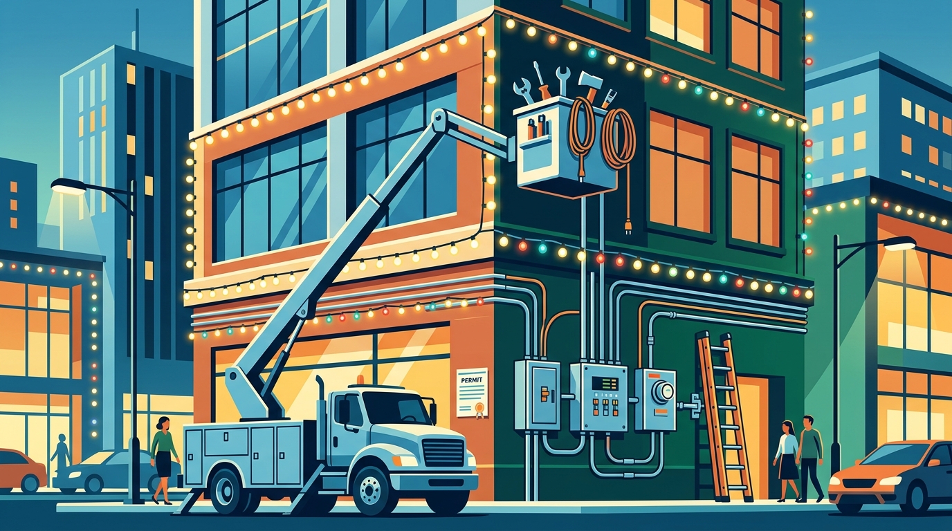 Commercial Holiday Lighting: The 2026 Compliance and Install
