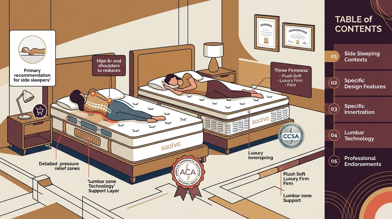 Chiropractor-Approved Saatva Mattresses for Side Sleepers