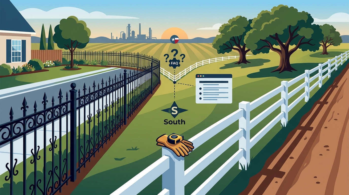 Custom Ornamental and Ranch Rail Fences in Brazoria County