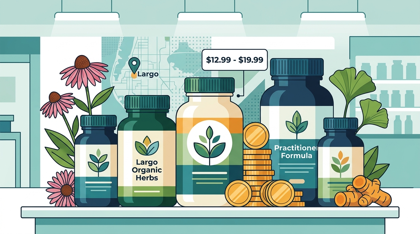 Standard Price for Organic Herbal Supplements in Largo Florida