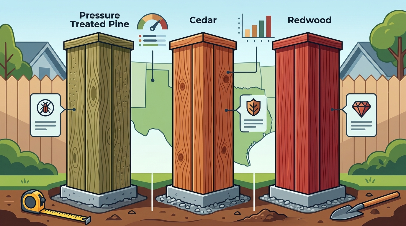 Wood Fencing Guide: Pine, Cedar, and Redwood