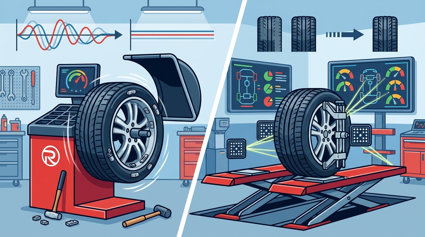 Tire Balancing vs. Wheel Alignment: Fixing High-Speed Vibration
