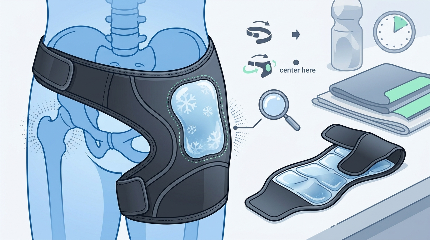 Hip Gel Pack Positioning Guide for Maximum Relief