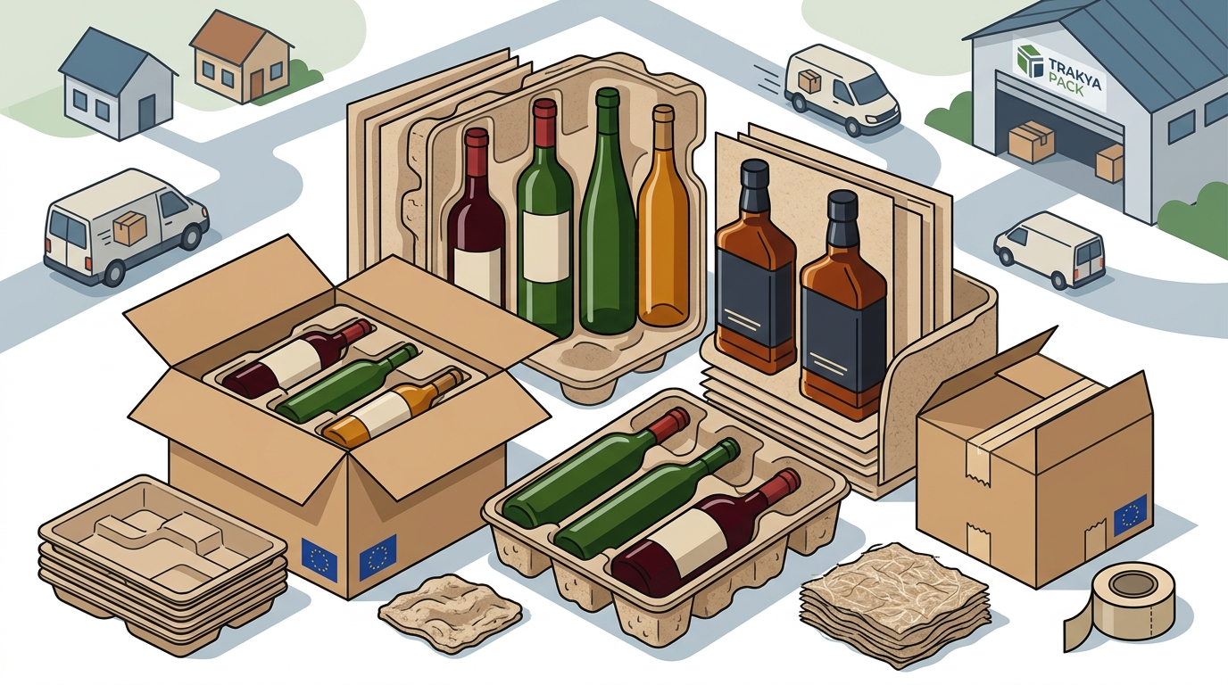 European Molded Fiber Manufacturers for Online Wine and Spirits