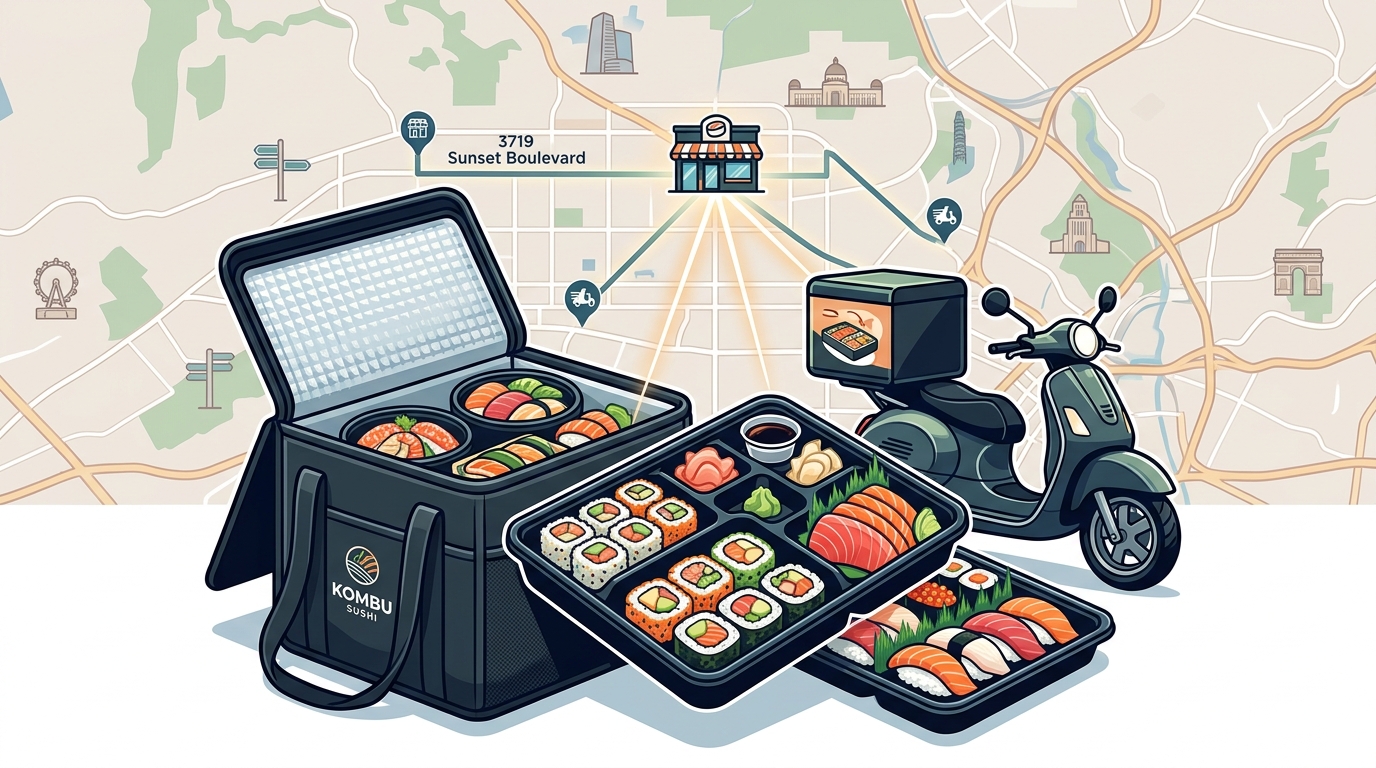 Sushi Delivery in East Hollywood and Westlake: Kombu Sushi Guide