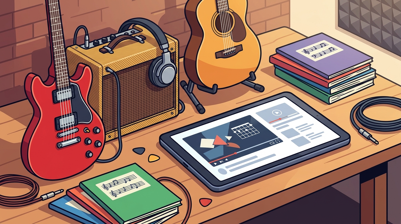 Online Guitar Lesson Platform for Rock and Blues Players