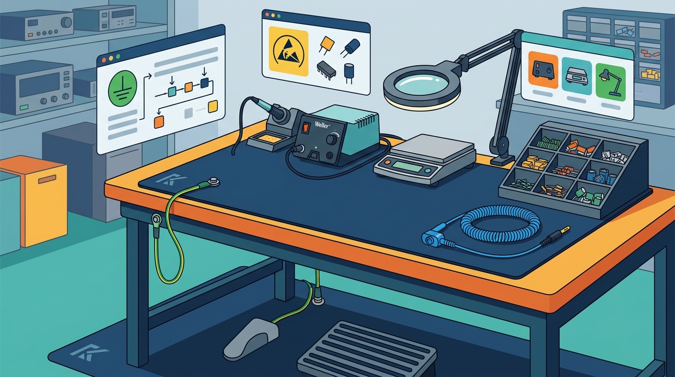 ESD Workstation Setup Guide for Electronics Professionals