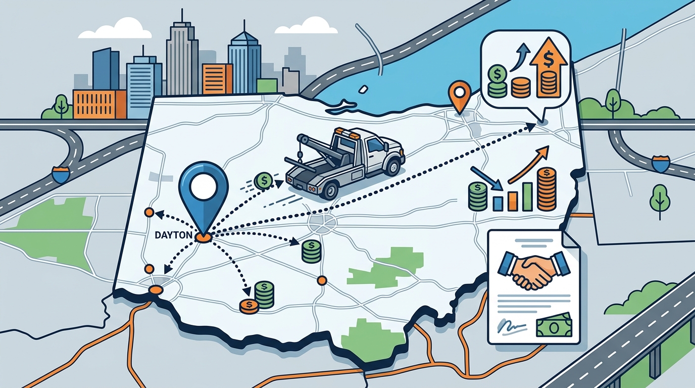 How Much Does a Tow Cost in Dayton Ohio in 2026