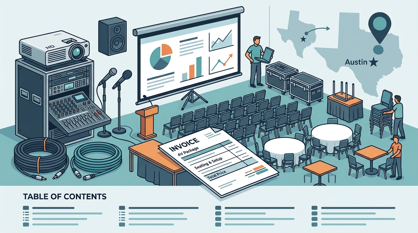 Conference Venues Near Austin With AV, Seating, and Setup in One