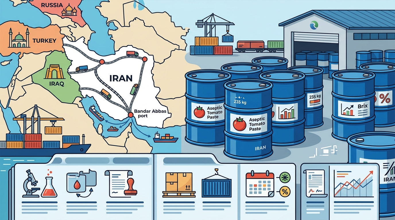 Aseptic Tomato Paste Export Guide: Iraq, Turkey, Russia
