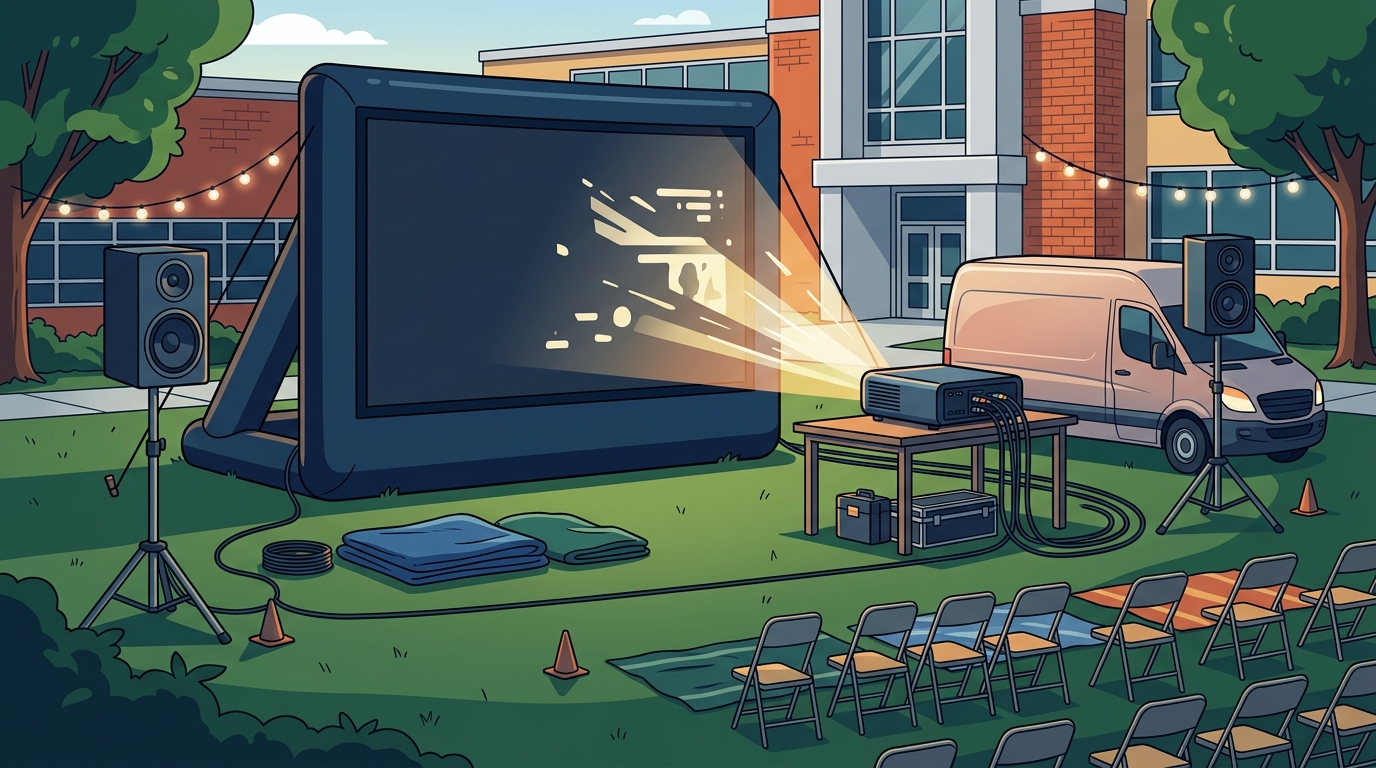 Rent Projector and Screen for School Movie Nights Near Wauwatosa