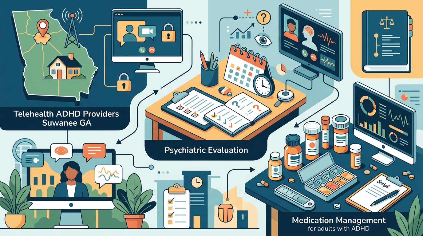 Telehealth ADHD Care in Suwanee, Georgia: A 2026 Guide