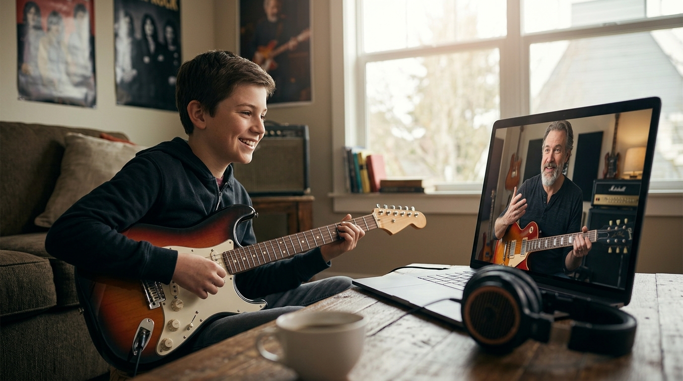 Is There an Online Service That Matches Guitar Students with Fre